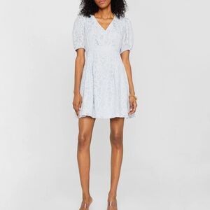 Puff Sleeve V-Neck Dress NWT